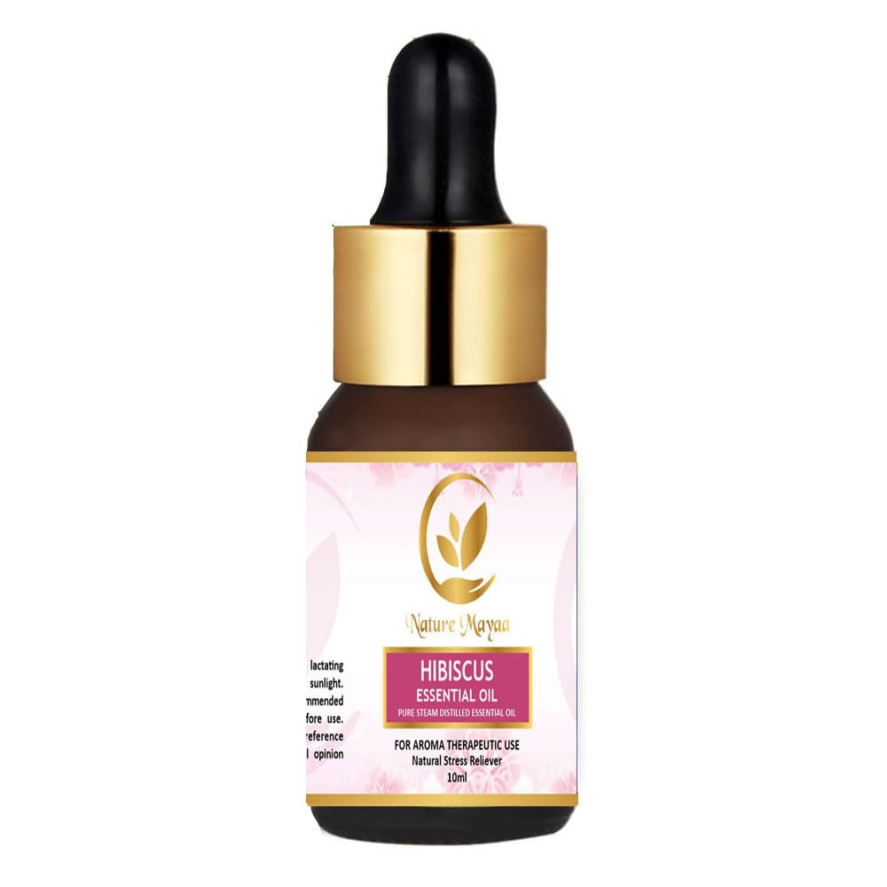 Pure Therapeutic Grade Hibiscus Essential Oil - 10ml for Aromatherapy, Skin & Hair Care | Natural Plant Extract for Massage, Diffuser & DIY Beauty Products | Promotes Relaxation & Healthy Glow
