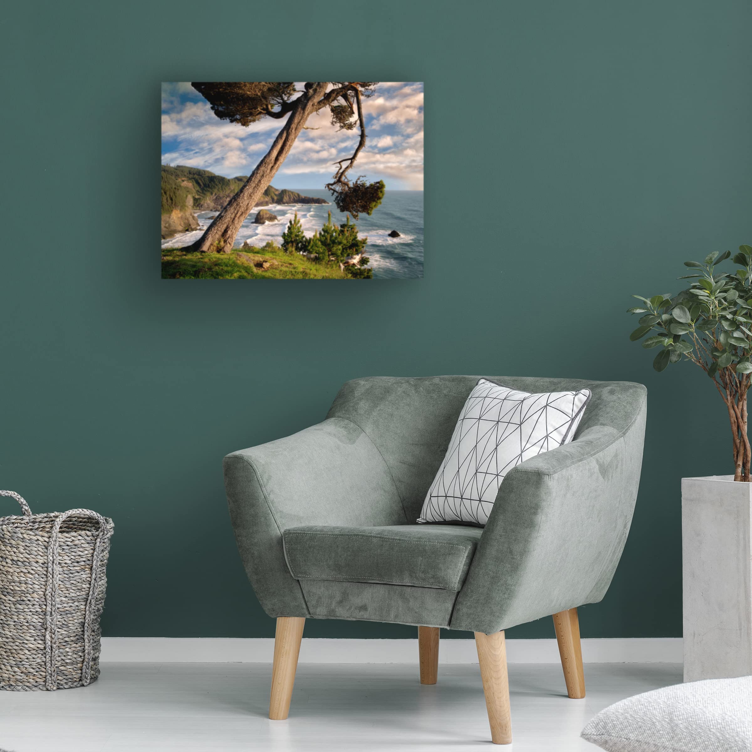 Dennis Frates 'Sea Grass 7' Canvas Wall Art Print - Coastal Beach Decor for Living Room, Bedroom & Office - Trademark Fine Art Collection