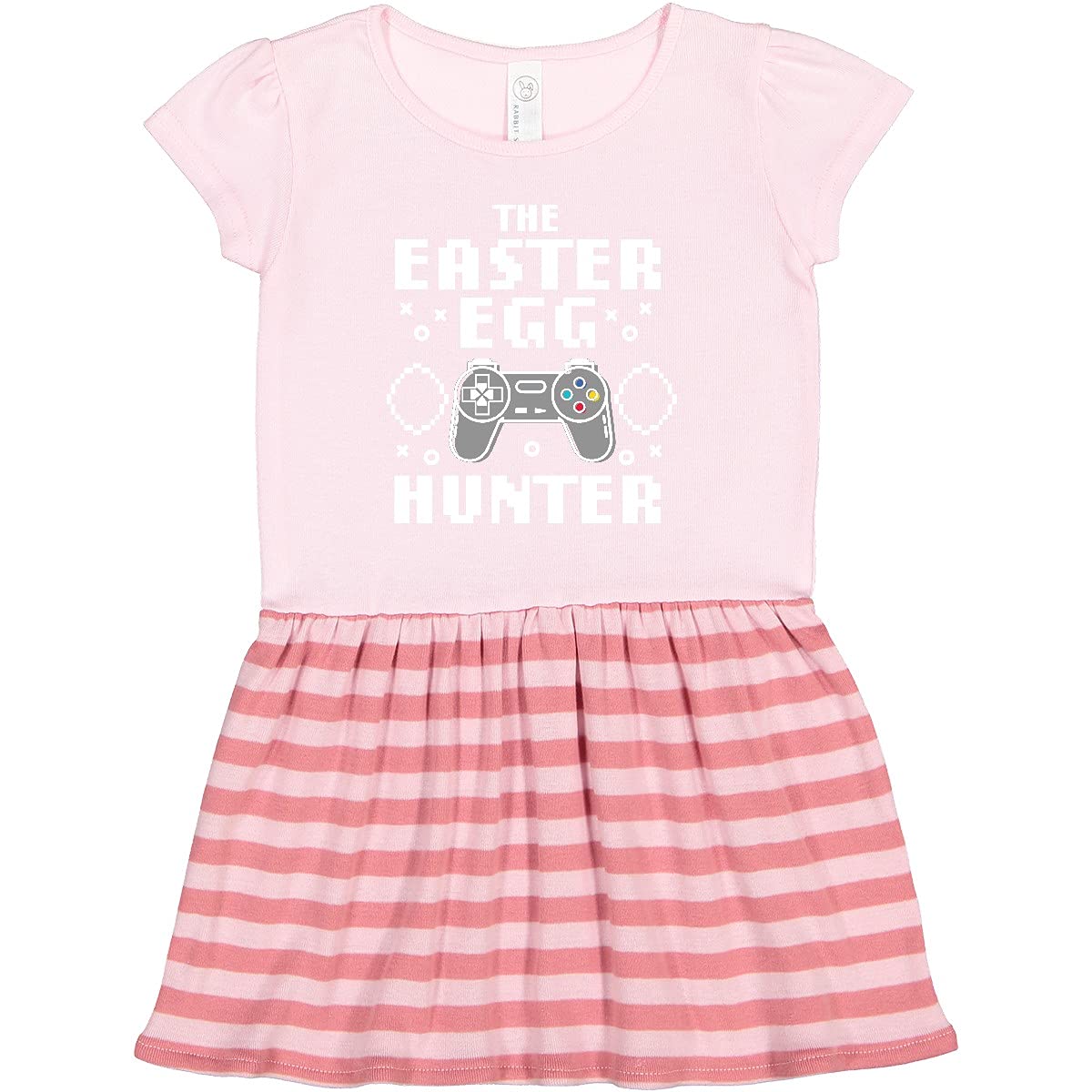 Inktastic Happy Easter The Easter Egg Hunter Gamer Toddler Dress - Cute Easter Outfit for Baby Girls & Boys, Fun Holiday Costume for Egg Hunts, Church, Family Photos & Spring Celebrations