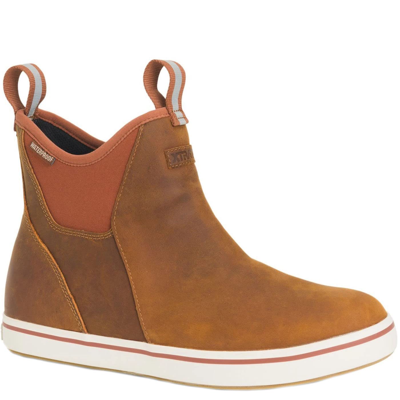 Xtratuf Men's Ankle Deck Boots - Waterproof, Slip-Resistant Work Boots for Fishing, Hunting & Outdoor Activities