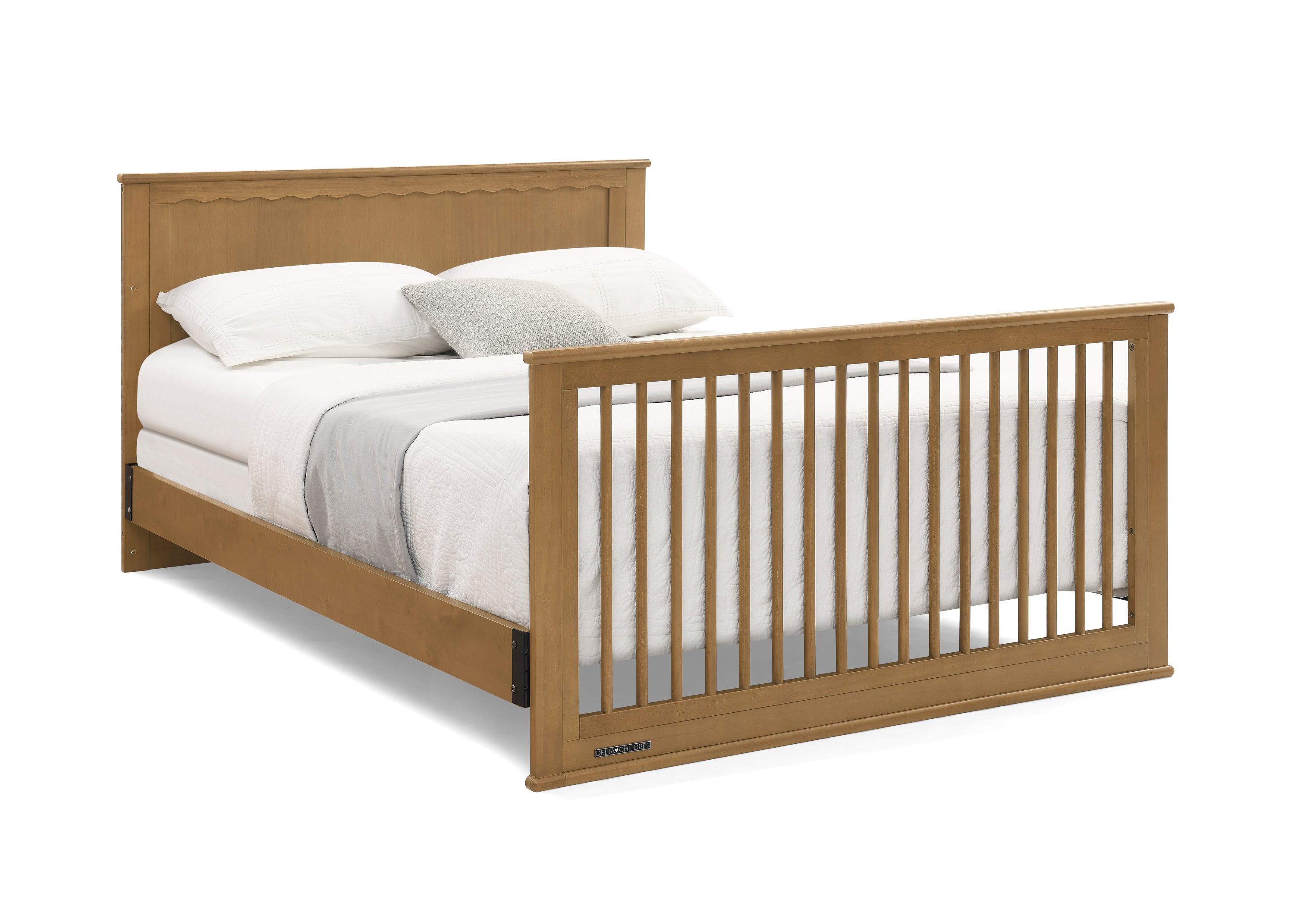 Penelope 6-in-1 Convertible Baby Crib - Toddler Bed with Mattress | Nursery Furniture for Boys & Girls | Perfect for Small Spaces & Growing Families