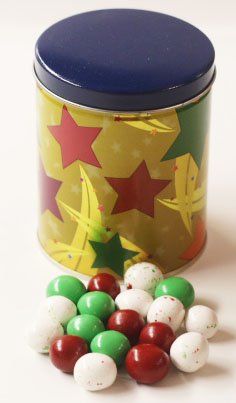 Scott's Cakes Christmas Chocolate Malt Balls - Festive Holiday Treats in Decorative Tin Can - Perfect for Gifts, Stocking Stuffers & Party Favors