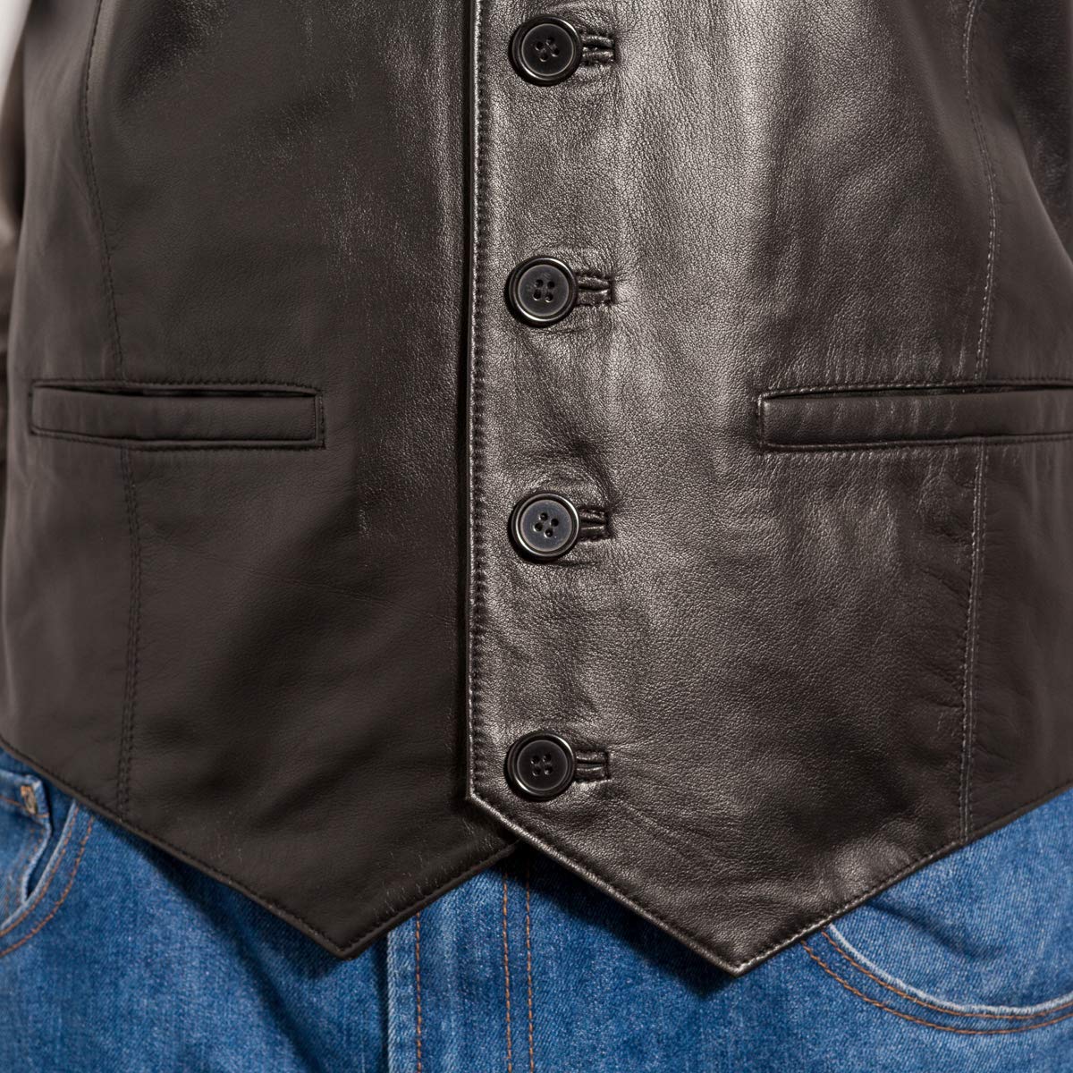 Men's Classic Smart Vest Waistcoat - Suede & Leather Formal Wear in Black, Brown, Green | Perfect for Weddings, Business Meetings & Office Attire