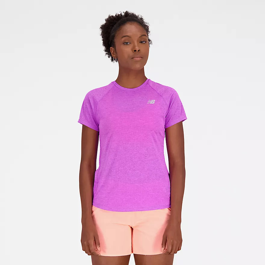 Women's New Balance Impact Short Sleeve T-Shirt - Lightweight Running & Workout Top for Gym, Yoga & Casual Wear