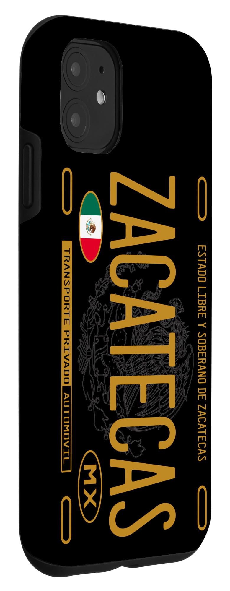 iPhone 11 Custom Zacatecas License Plate Design Phone Case - Durable Protective Cover for Travel & Everyday Use