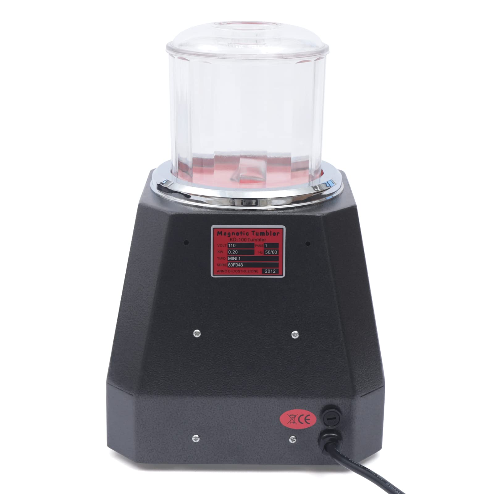 TFCFL 100mm Magnetic Tumbler Polisher - 4-Speed Jewelry Polishing Machine for Light Metals, Nonferrous Metals & Hard Plastic Parts - Perfect for Jewelry Making, Watch Repair, and Metal Crafting