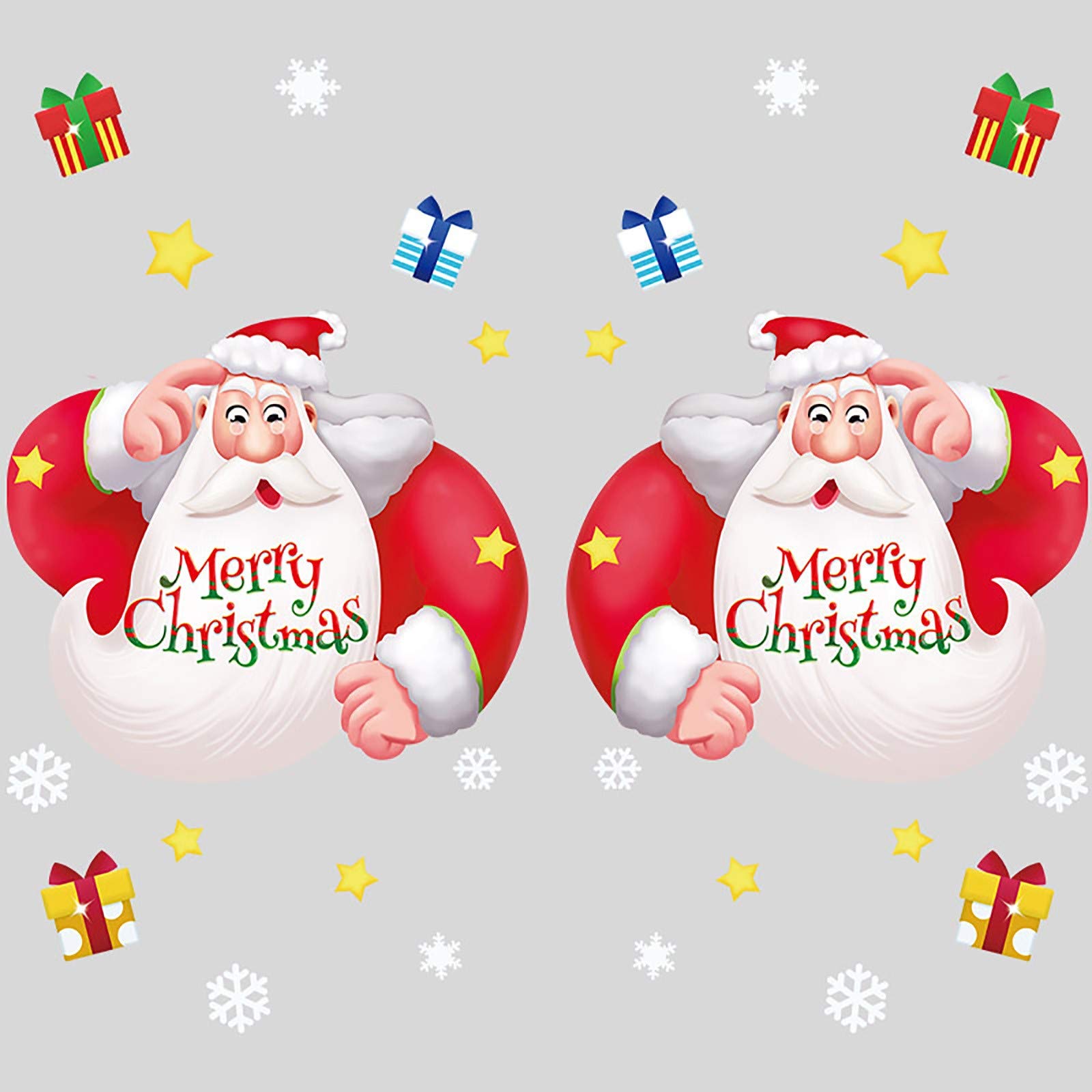 Colorful Removable Christmas Wall Stickers for Girls - Merry Holiday Decor, Apartment & Dorm Room Wall Decoration - Perfect for Bedroom, Living Room & College Dorm Background (Multicolor, One Size)
