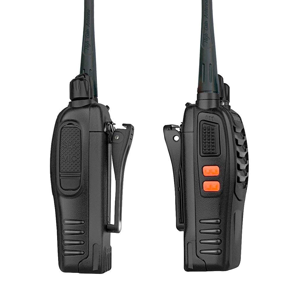Long Range Walkie Talkies for Adults - Rechargeable Two Way Radios with 16 UHF Channels, 4-Pack - Ideal for Hiking, Camping, Construction & Outdoor Adventures