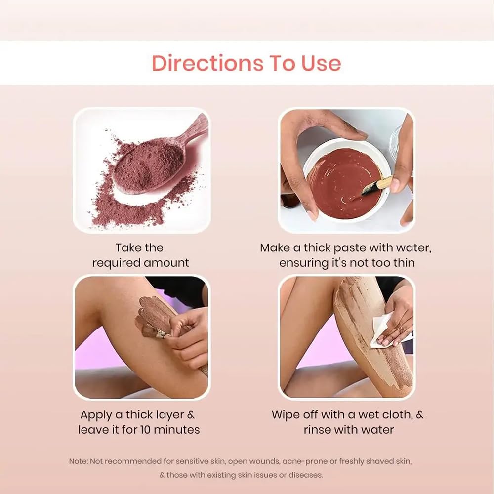 10-Minute Herbal Bikini Wax Powder for Women & Girls - Natural Hair Removal at Home, No Chemicals, No Irritation or Skin Rashes (100g) | Perfect for Smooth Skin Before Beach, Pool, or Vacation