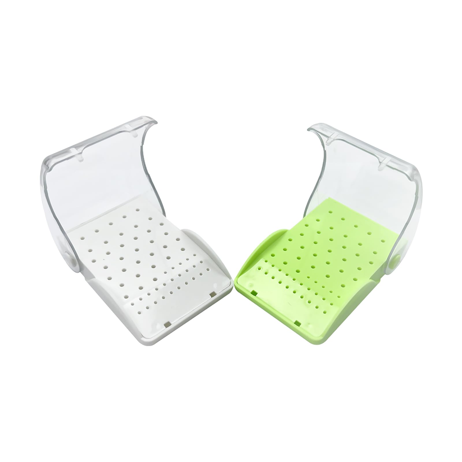 Autoclavable Dental Bur Block Organizer - 60 Hole Holder for Slow & High Speed Burs, Diamond Burs & Dental Drills | Durable Case with Cover | Perfect for Dentist Offices & Dental Clinics