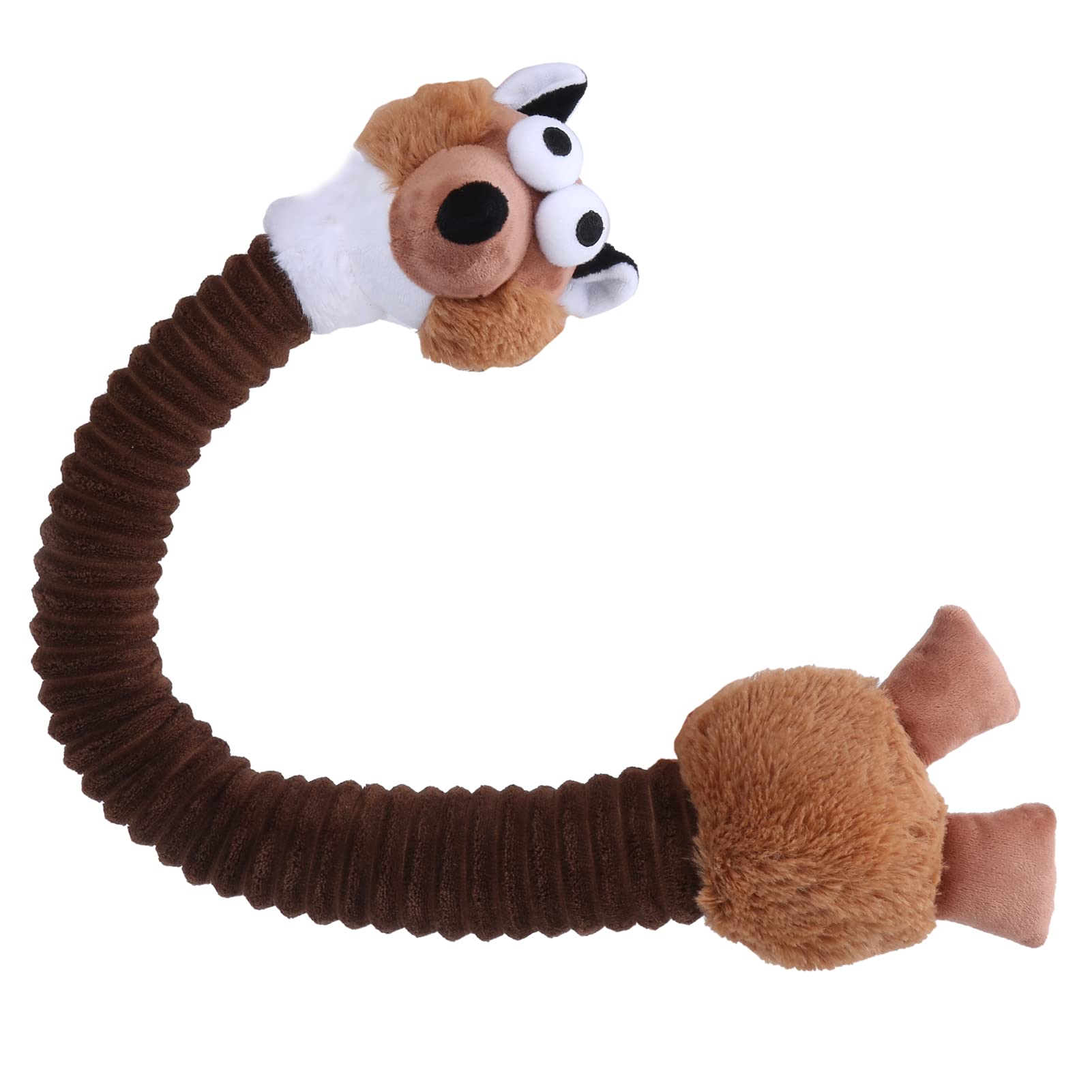 AOER Dog Chew Toy for Teeth Cleaning - Durable Squeaky Puppy Toy with Corduroy Texture - Promotes Dental Health & Reduces Boredom - Perfect for Playtime, Training & Teething Puppies