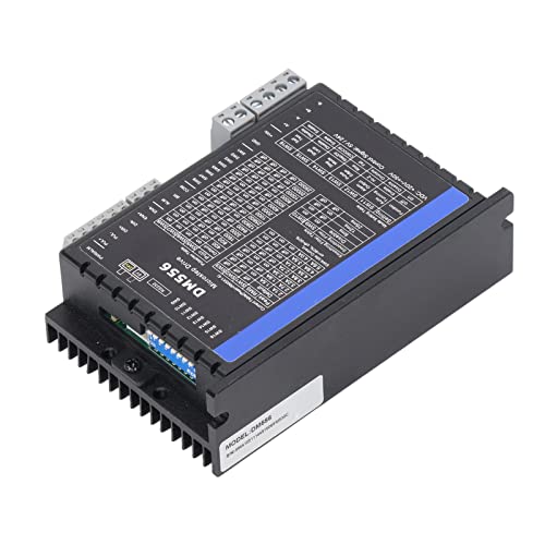 CNC Stepper Motor Controller - Ultra Low Vibration Digital 2 Phase Stepper Driver with Circuit Protection for Automation Equipment | Perfect for CNC Machines, 3D Printers & Industrial Robotics