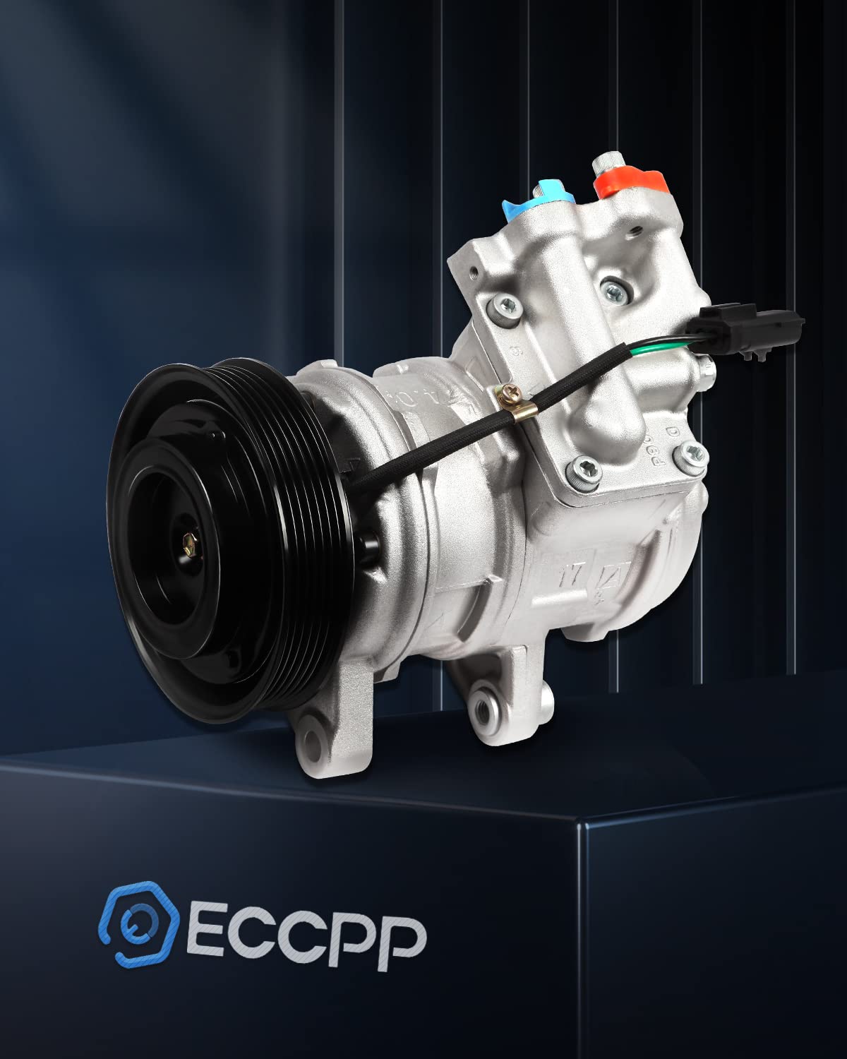 ECCPP AC Compressor Replacement for 1999-2004 Jeep Grand Cherokee 4.0L & 1999-2006 Jeep Wrangler 4.0L - 10PA17E Air Conditioning Compressor - Perfect for Summer Cooling and Off-Road Adventures