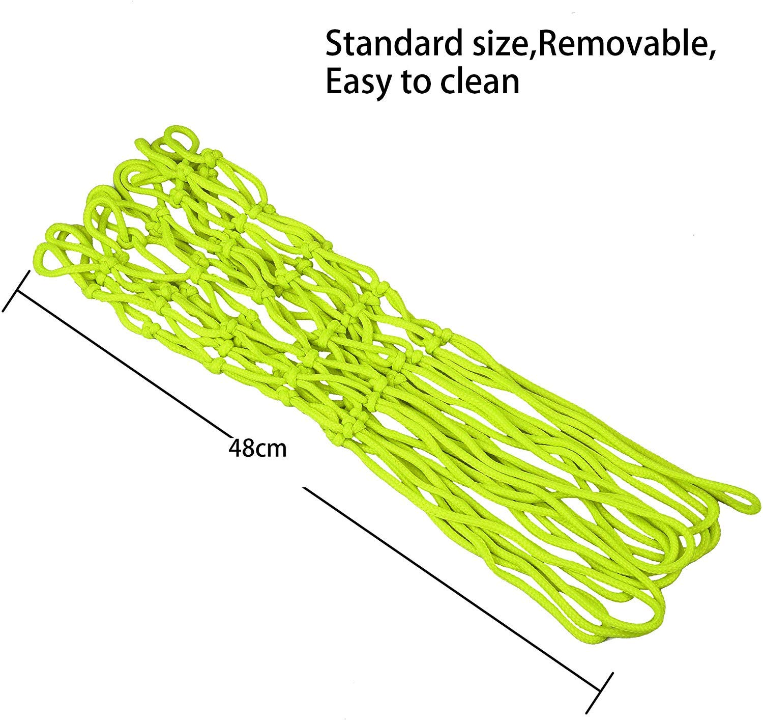 Premium Glow in the Dark Basketball Net Replacement - All-Weather Durable Anti-Whip Design for Indoor/Outdoor Courts | 12 Loop Standard Fit | Perfect for Night Games & Backyard Practice