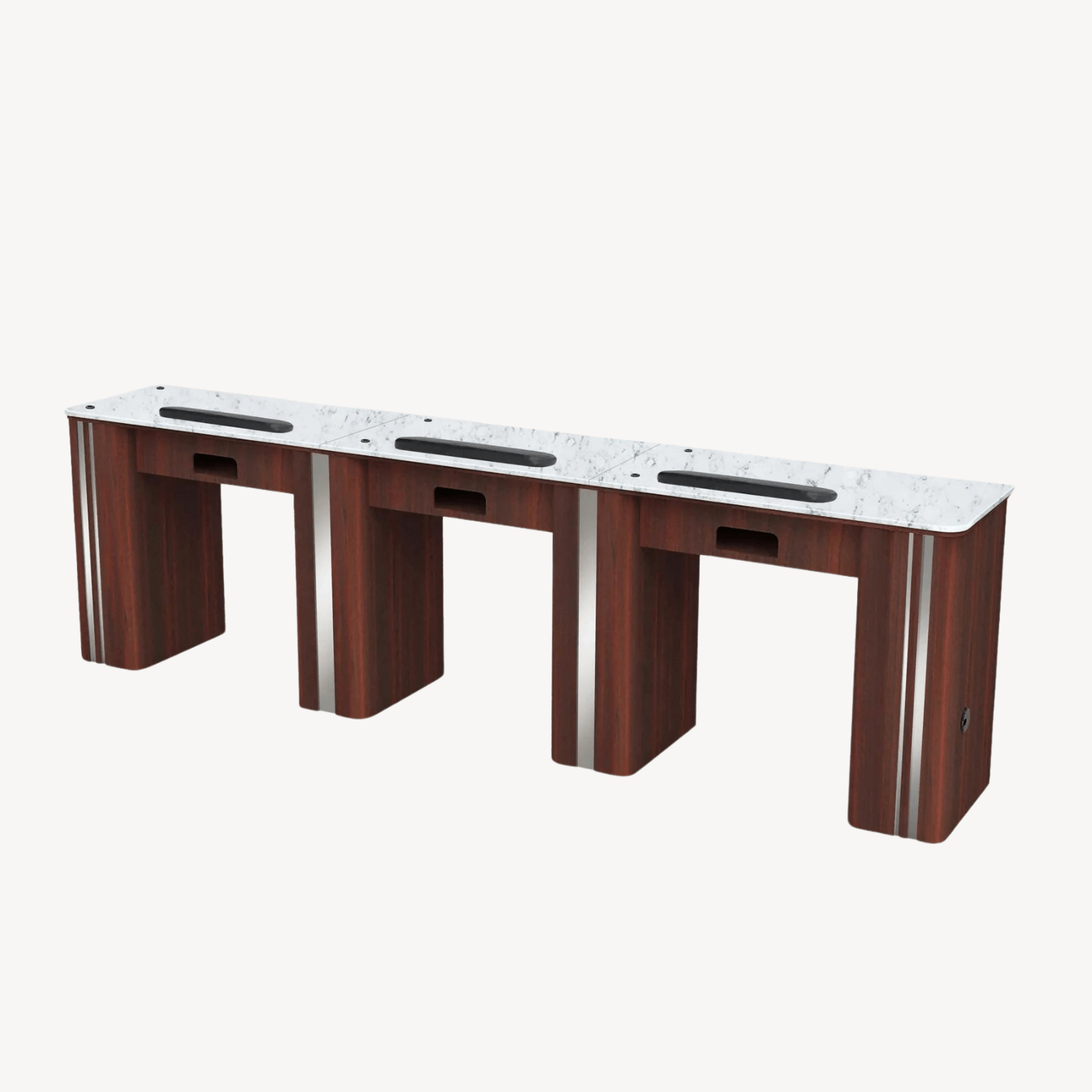 AVON I Triple Manicure Table - Professional 3-in-1 Nail Salon Station with Storage | Perfect for Home & Professional Nail Technicians | Ideal for Manicures, Pedicures & Nail Art