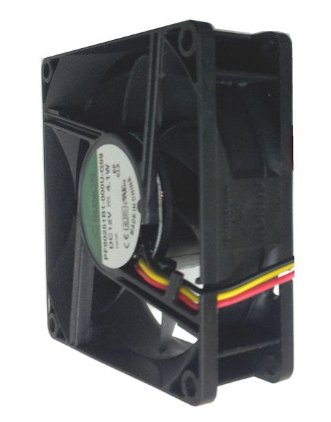 Sunon 80x80x25mm High Speed 12V DC Cooling Fan with 3-Pin Connector - PF80251 000U G99 - Perfect for PC Cooling, Electronics Ventilation & DIY Projects