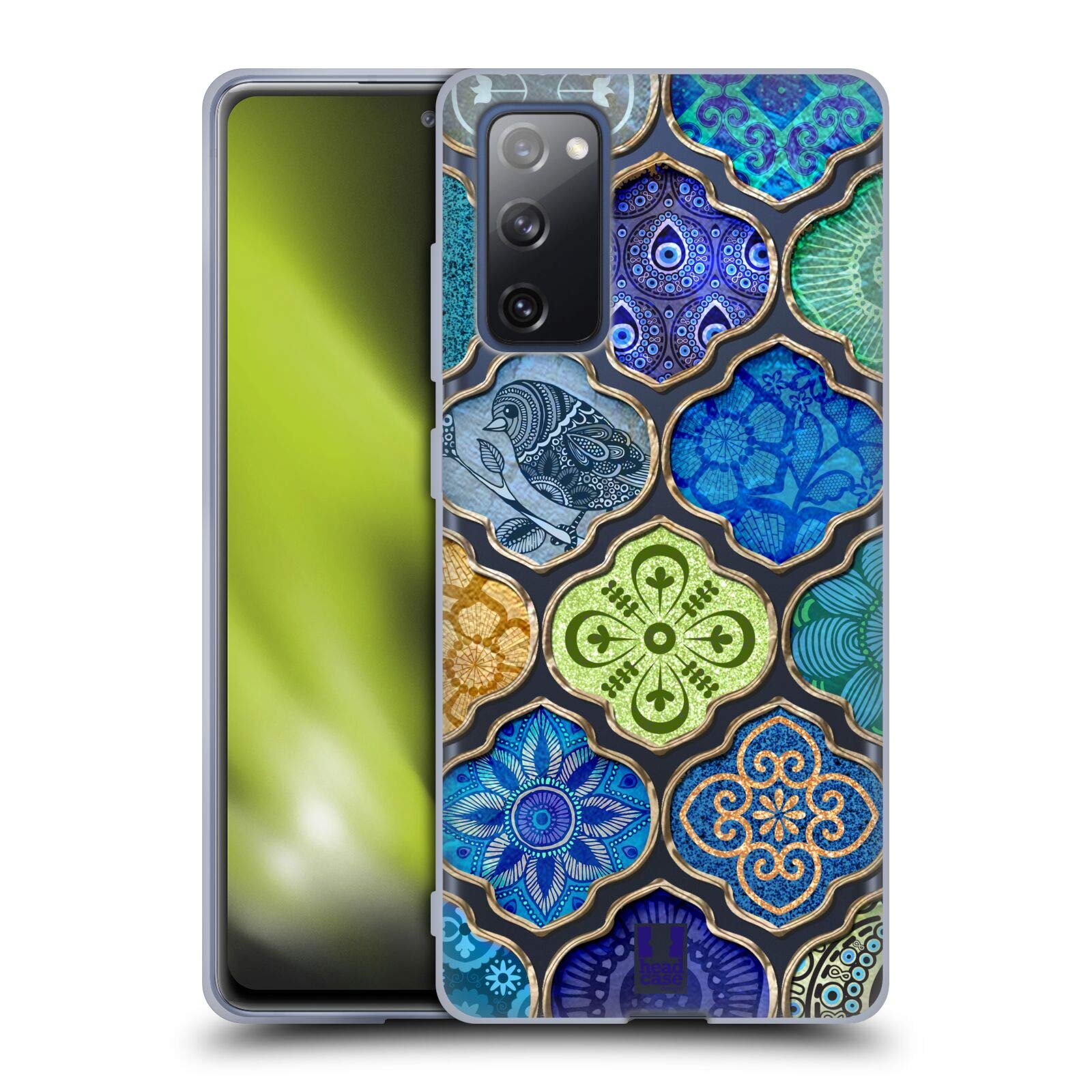 Head Case Designs Ogee Moroccan Patterns 2 Soft Gel Case for Samsung Galaxy S20 FE/5G - Stylish Protection for Everyday Use