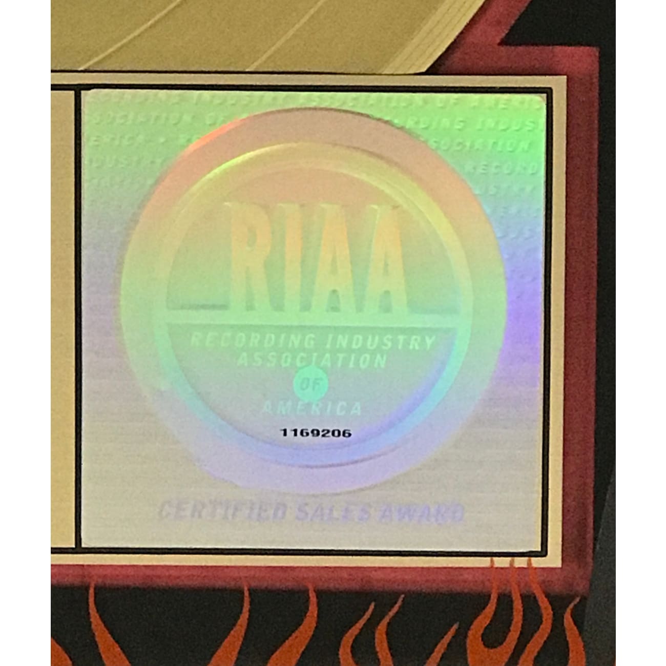 Billy Idol Greatest Hits - RIAA Certified Gold Album Award - Perfect for Music Collectors & Rock Fans