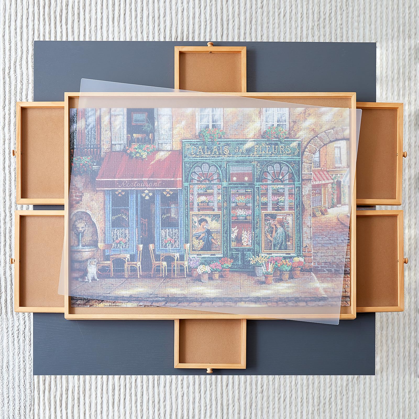 1000 Piece Puzzle Board with Drawers - 21