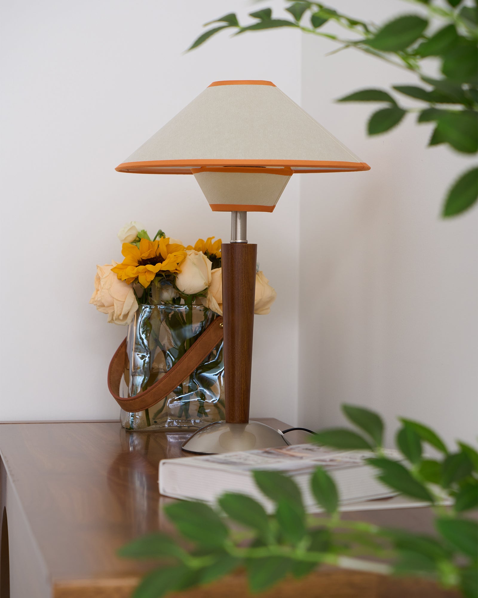 Talonwood Table Lamp - Modern Wooden Desk Lamp with Adjustable Brightness for Home Office, Bedroom & Living Room Decor