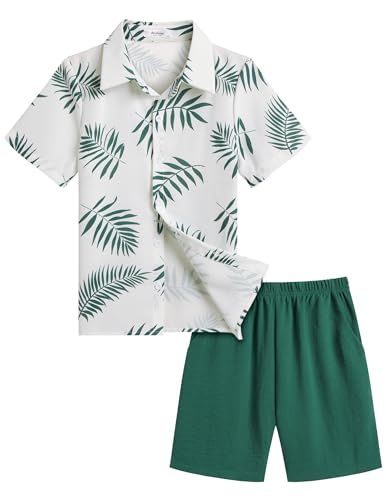 White - Leaf Print
