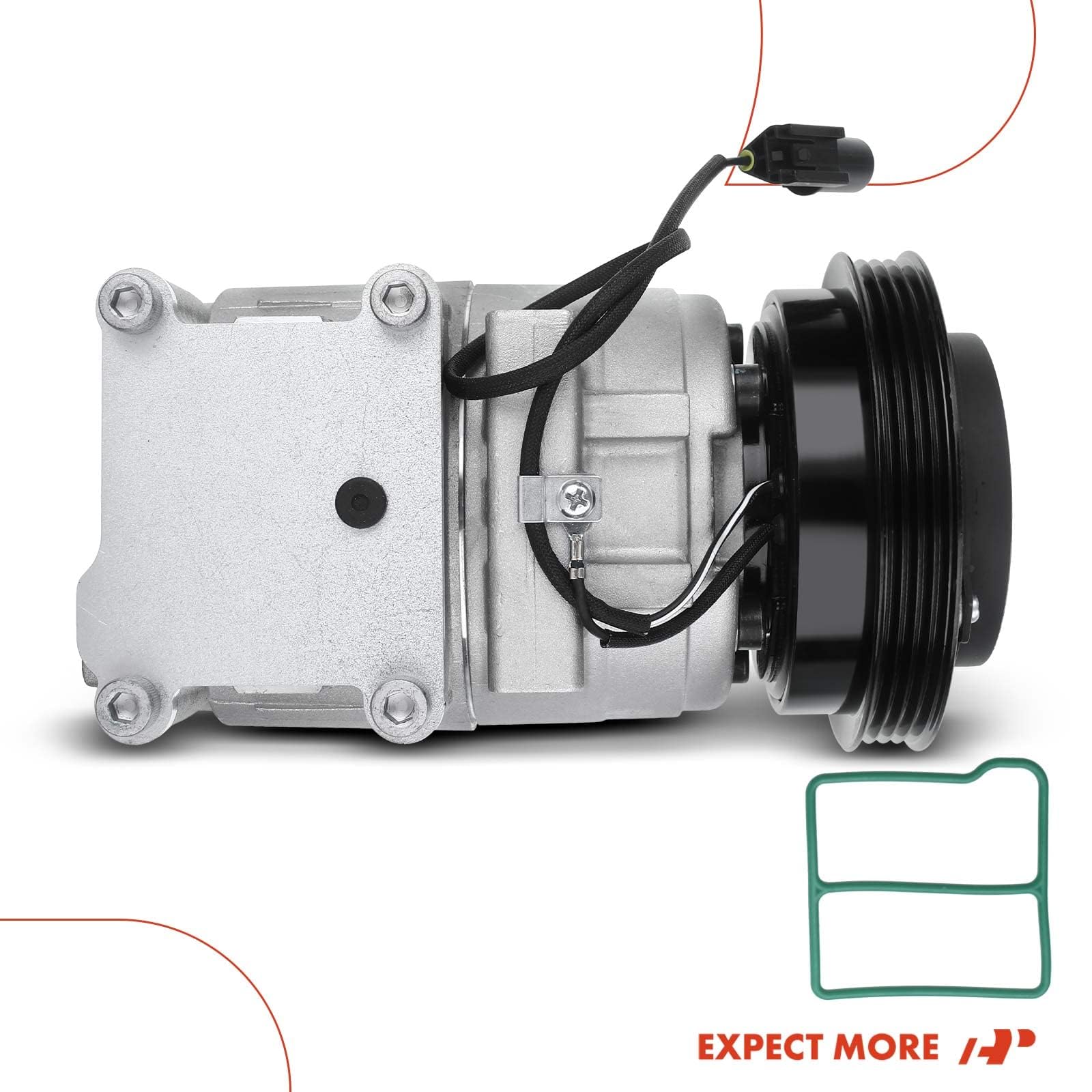 Premium Kia Rio 1.5L AC Compressor with Clutch (2001-2002) - High Performance Air Conditioner Replacement Part - Perfect for Summer Cooling & Auto Repair