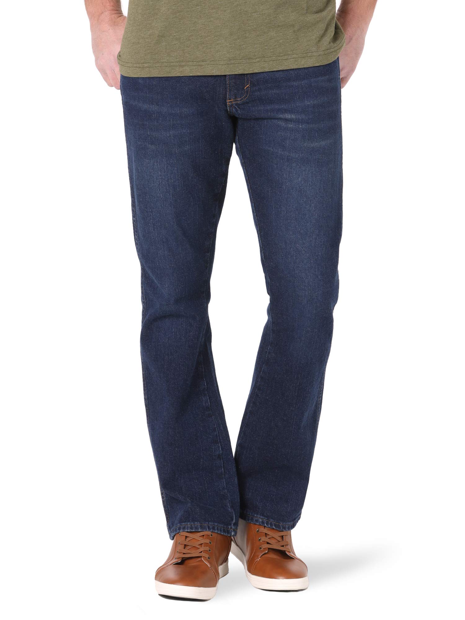 Wrangler Men's Texas Rooted Slim Bootcut Jean - Classic Denim Pants for Casual & Western Wear | Perfect for Cowboy Boots, Everyday Outfits & Country Style