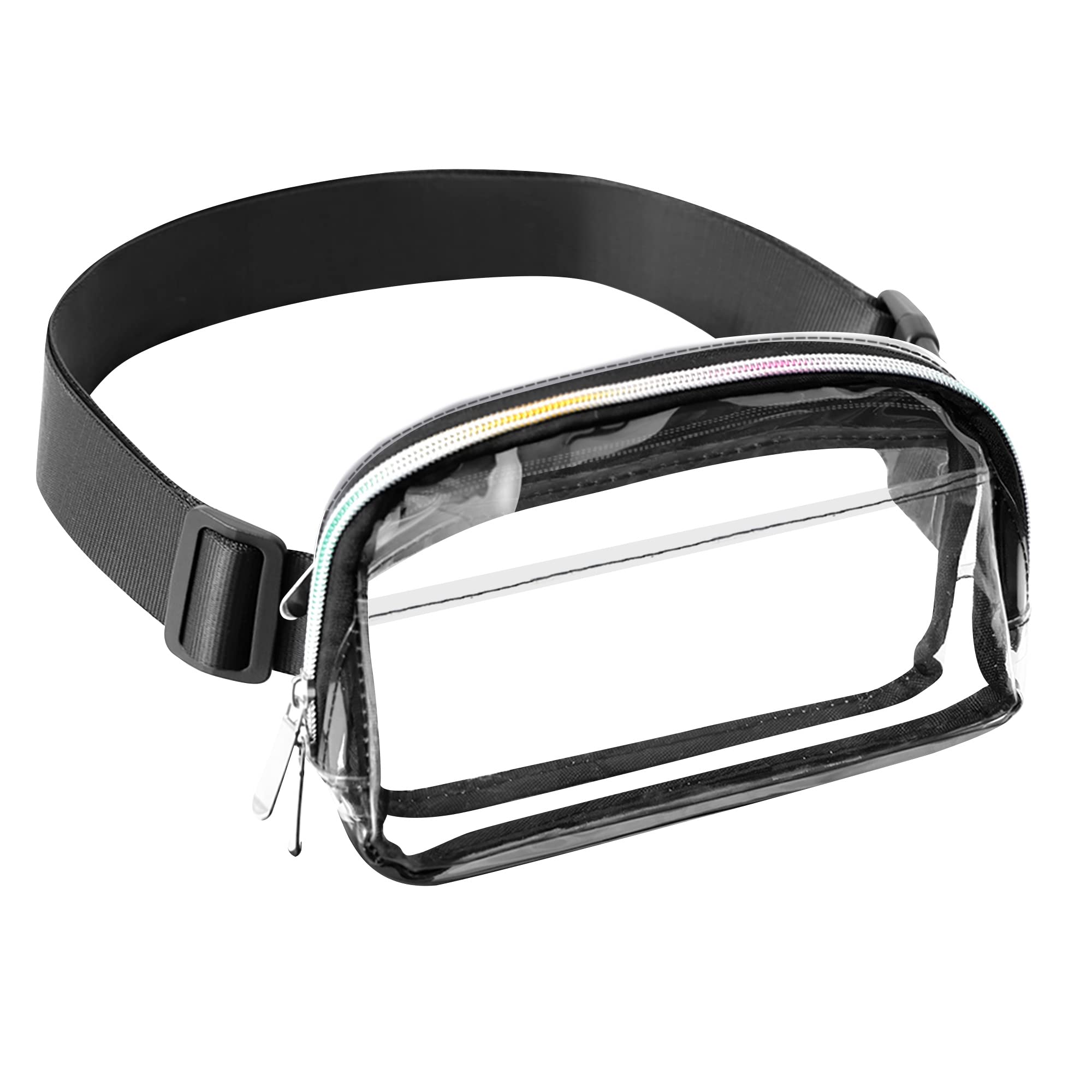Waterproof Clear Fanny Pack for Women & Men - Adjustable Strap Crossbody Belt Bag for Concerts, Festivals, Sports & Workouts | Stadium Approved & Travel Essentials