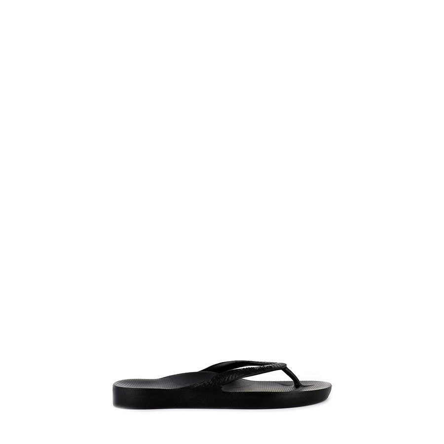 Kids Arch Support Thongs Sandals - Black | Comfortable & Stylish Footwear for Beach, Pool & Summer Play
