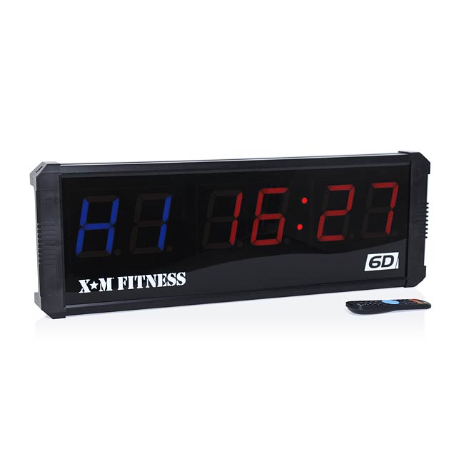 XM Fitness 6D Interval Timer - Digital Workout Timer for HIIT, Boxing, MMA, Tabata & Circuit Training - Perfect for Gym, Home & Outdoor Fitness Routines