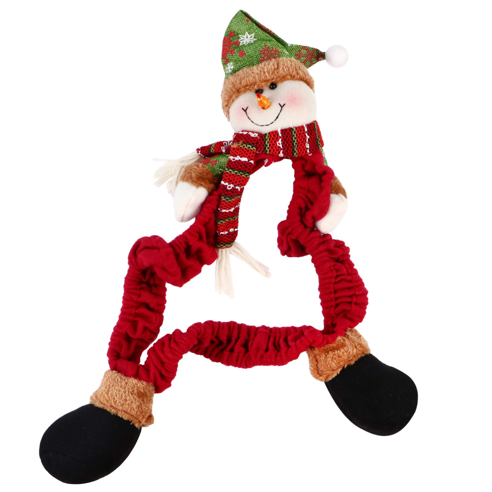 SOLUSTRE Christmas Computer Monitor Cover - Elastic Snowman Screen Protector for Laptop & PC - Holiday Home Office Decor - Perfect for Winter Decorations, Christmas Parties & Workspace Setup - Seasonal Home & Office Decor - Winter Workspace Protection - Great for Festive Atmosphere & Holiday Gifts