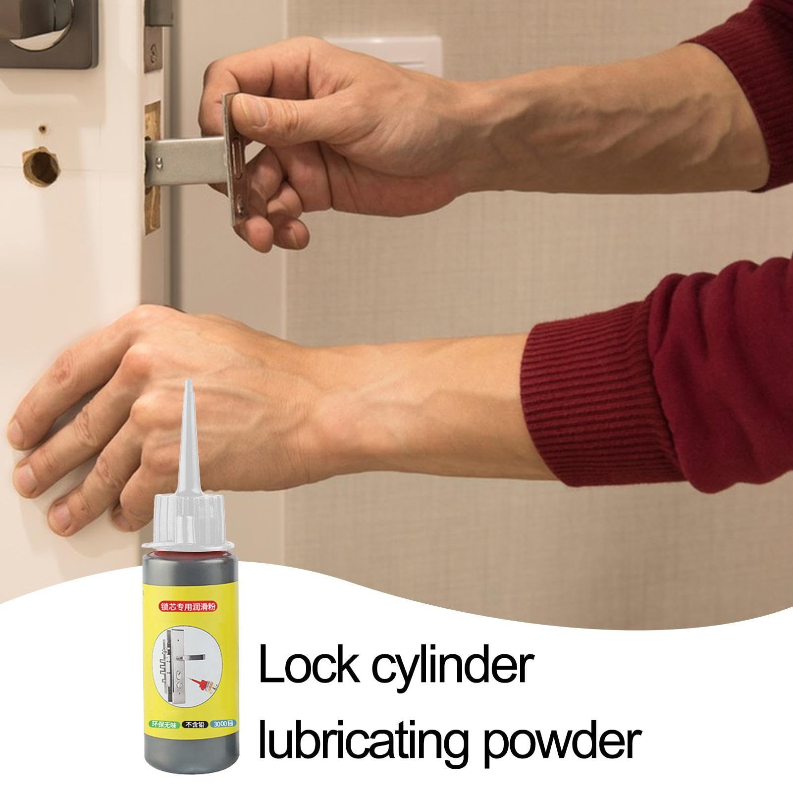**Graphite Lubricant Powder for Locks & Keys – 60ml | High-Performance Dry Lubricant for Door, Window & Lock Cylinders | Prevents Wear & Extends Lifespan | Ideal for Home, Office & Automotive Use**