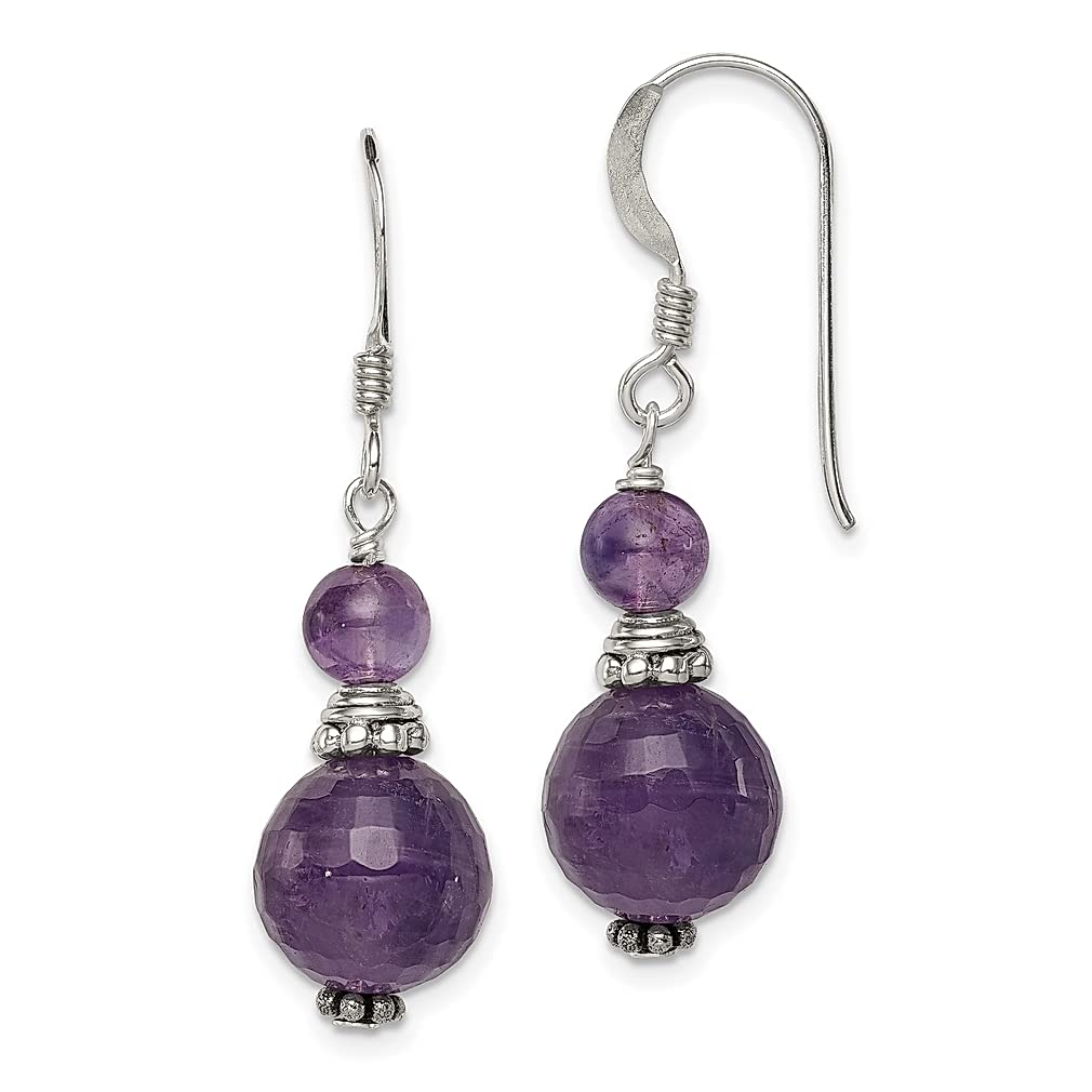925 Sterling Silver Purple Amethyst Drop Dangle Chandelier Earrings for Women | Elegant Fine Jewelry Gift for Her | Perfect for Weddings, Parties & Special Occasions