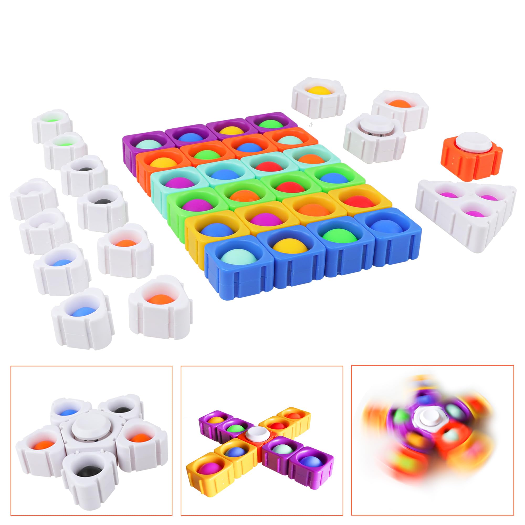 Popit Fidget Toys 39PCS - Sensory Stress Relief for Kids & Adults, Autism Friendly, Perfect for Home & Classroom Use