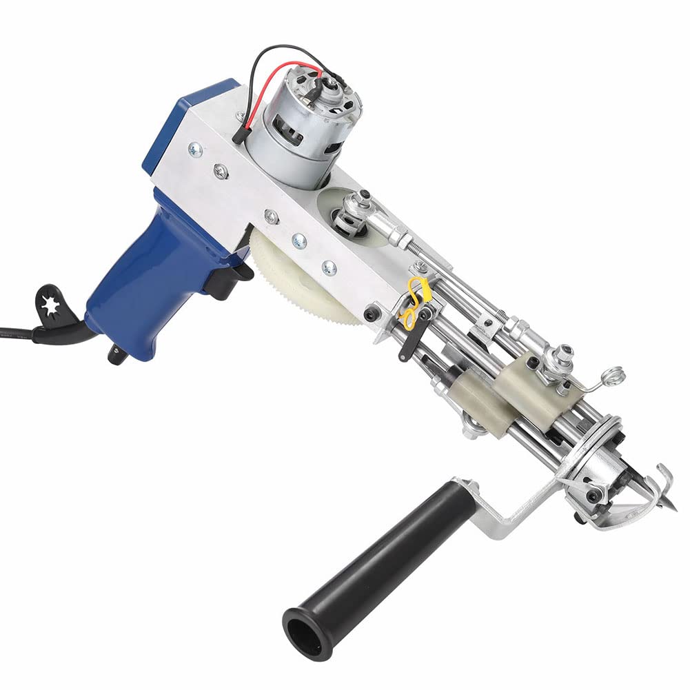 Professional Electric Rug Tufting Gun - Cut-Pile & Loop Pile Carpet Knitting Machine with Flocking Device for DIY Embroidery & Weaving | Perfect for Home Decor, Craft Projects & Custom Rug Making