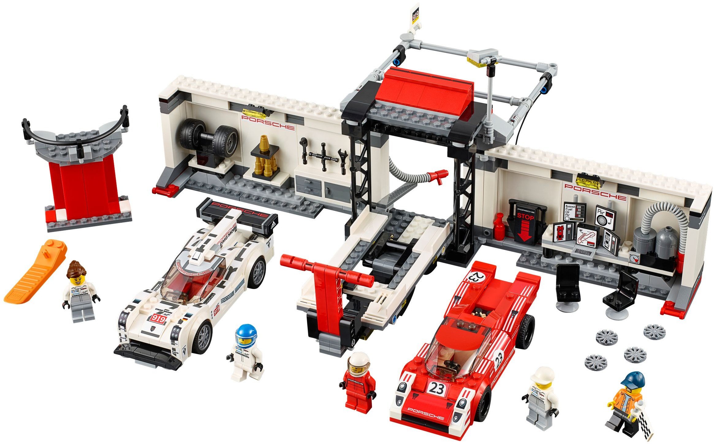 LEGO Speed Champions Porsche 919 Hybrid & 917K Pit Lane Building Set 75876 - Race Car Toy for Kids & Adults - Perfect for Collectors, Gifts & Racing Enthusiasts