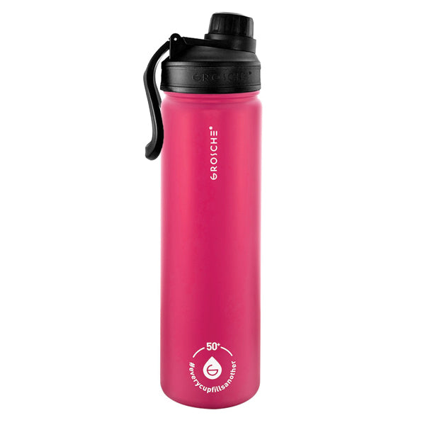 GROSCHE Chicago Stainless Steel Tea Infuser Tumbler - 20oz Insulated Travel Mug for Hot & Cold Beverages - Perfect for Office, Gym, and Outdoor Adventures