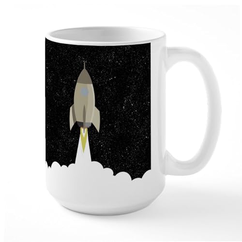 White - Rocket Blast Off Mugs