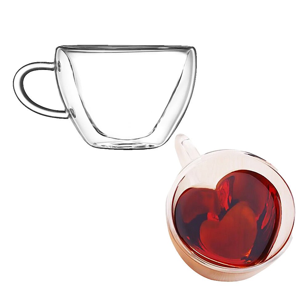 Premium Isadore Heart Double Wall Insulated Latte Mug - 12oz Coffee Cup for Hot & Cold Drinks - Perfect for Home, Office & Cafe Use
