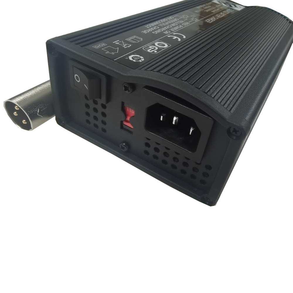 24V 4.0A XLR HP8204B Lead-Acid Battery Charger for Electric Wheelchairs & Mobility Scooters - Fast Charging, Safe & Reliable Power Solution for Home & Outdoor Use