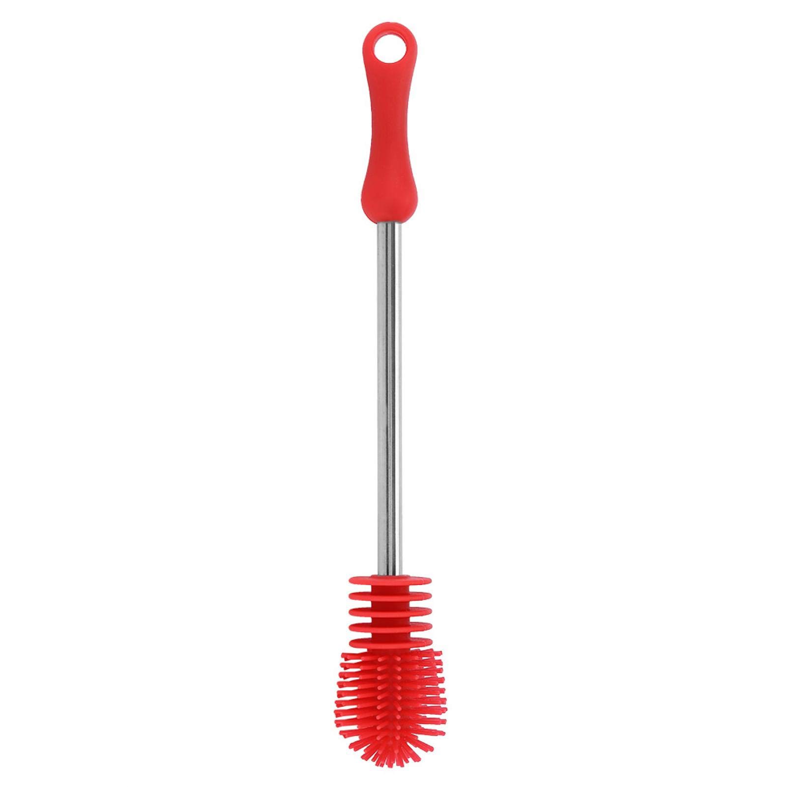 Aqur2020 Silicone Bottle Brush - Long-Lasting Bristles for Cleaning Glass, Water Bottles, Baby Bottles & Vases | Safe & Effective Kitchen Cleaner for Daily Use & Dishwashing