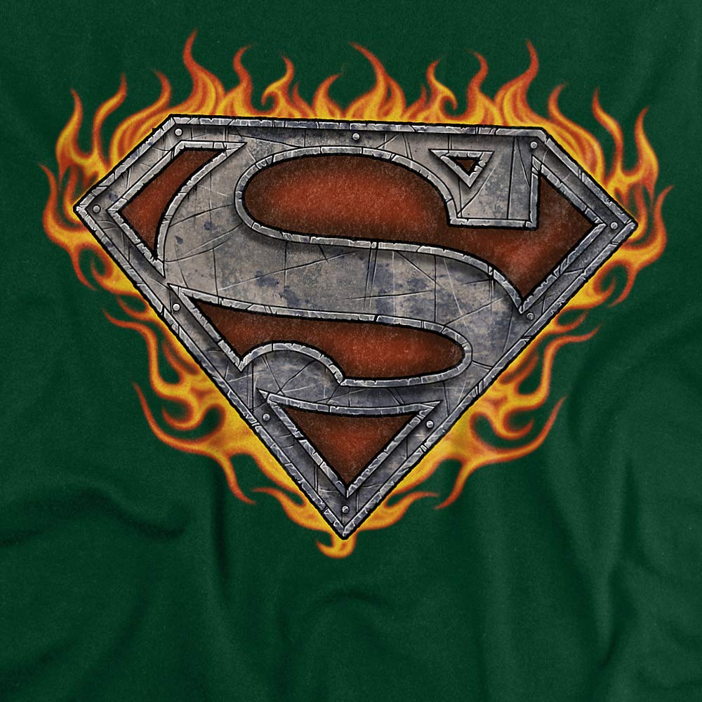 Superman Iron Fire Shield Unisex T-Shirt for Men & Women | Comfortable Cotton Tee for Casual Wear, Cosplay & Superhero Fans