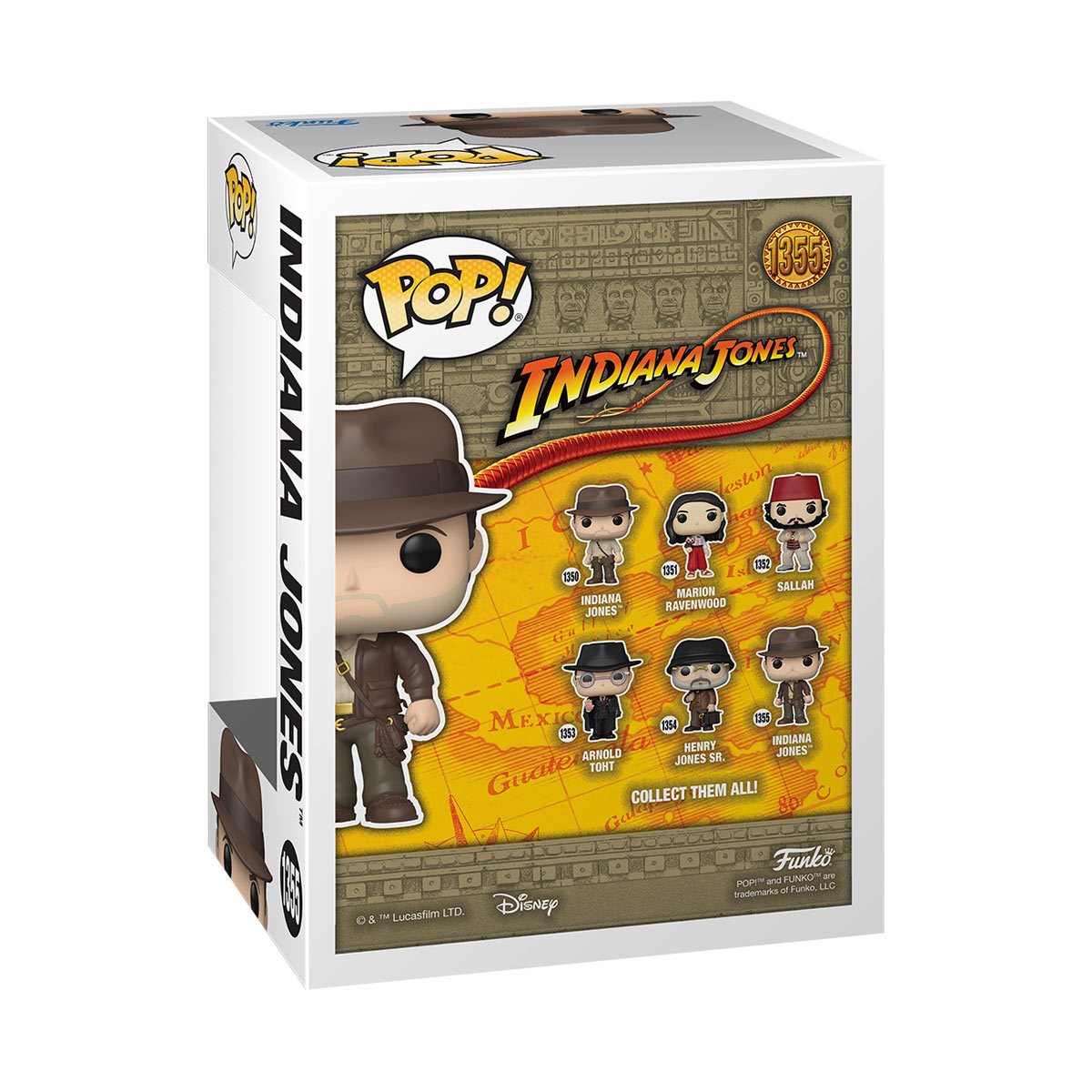 Indiana Jones Raiders of the Lost Ark Pop! Vinyl Figure #1355 with Jacket - Collectible Movie Character Toy for Display, Gifts & Pop Culture Fans