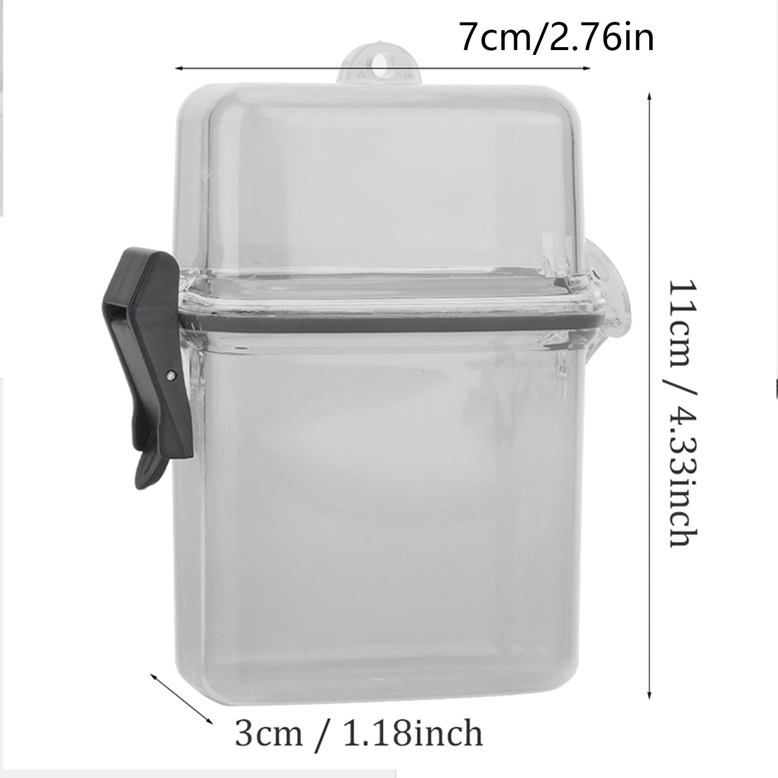 Waterproof Dry Box - Portable Transparent Small Waterproof Case with Rope Hook | Floating Watertight Storage Container for Kayaking, Surfing, Hiking, Fishing, Camping & Outdoor Adventures | Perfect for Keeping Phones, Keys & Valuables Safe in Wet Conditions