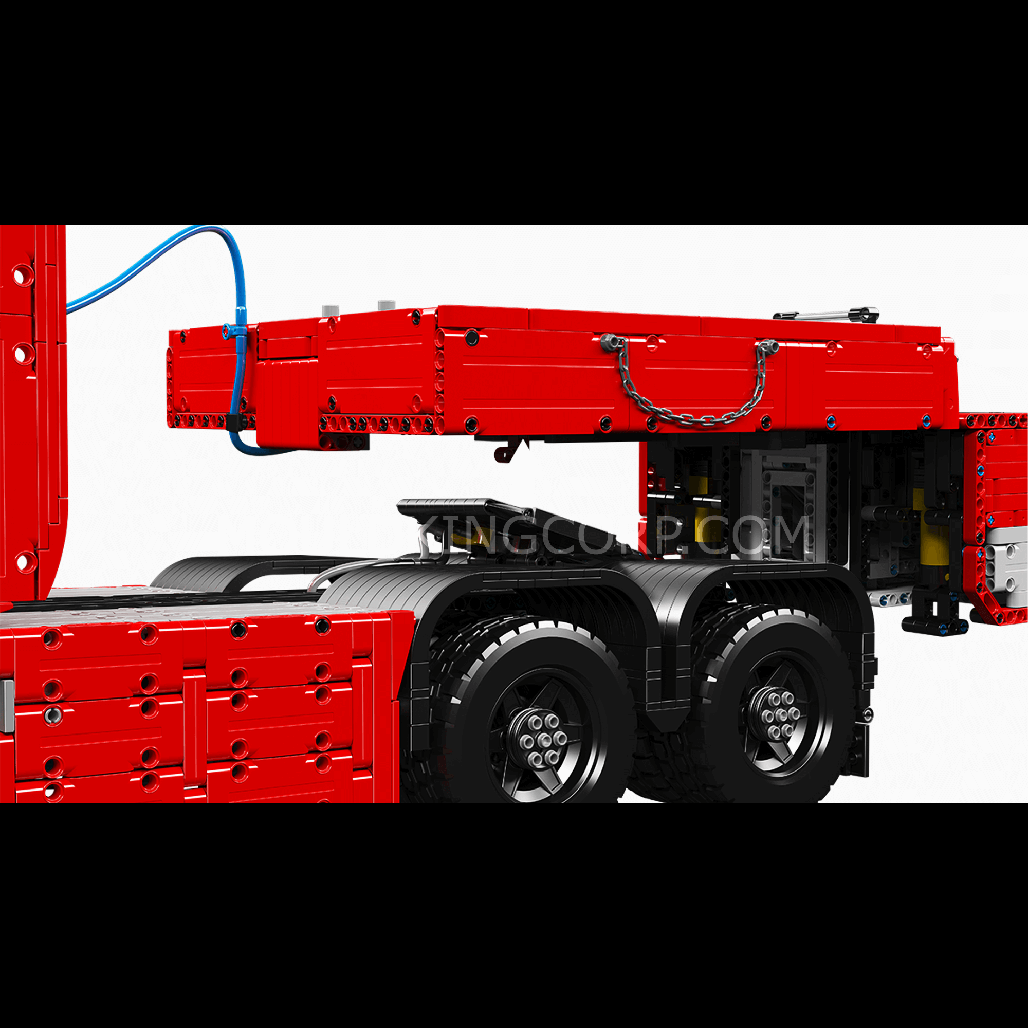 Mould King 19015+19015T FH16 Remote Control Pneumatic Tractor and Trailer Building Blocks Set - STEM Educational Toy for Kids & Adults, Perfect for Construction Play and Collectors