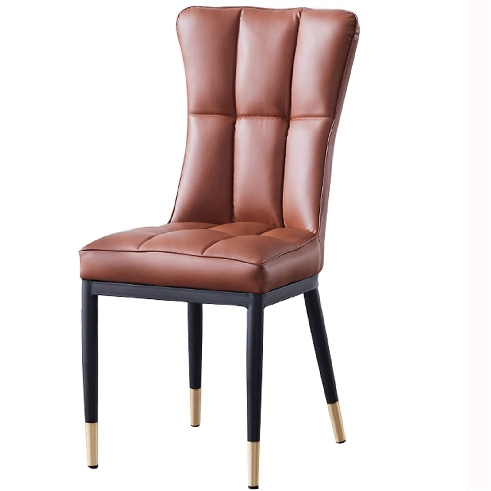 WLZWZ Modern Kitchen Dining Chairs - Matte Leather Upholstered Side Chairs with Metal Legs, Mid Century Design for Kitchen, Dining Room, Living Room & Bedroom | Perfect for Home Decor, Entertaining Guests & Daily Comfort