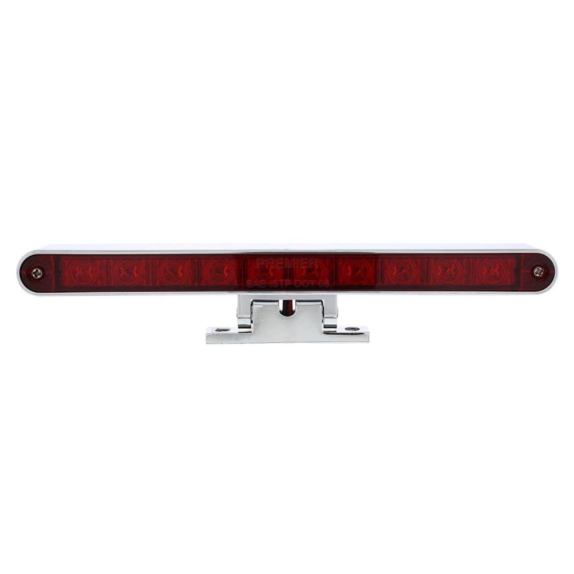 United Pacific 33009 3rd Brake Light - 10 LED Dual Function Stop/Turn Signal Light with Swivel Pedestal Base - Red LED & Red Lens - Compatible with Trucks, SUVs, and Trailers for Enhanced Safety