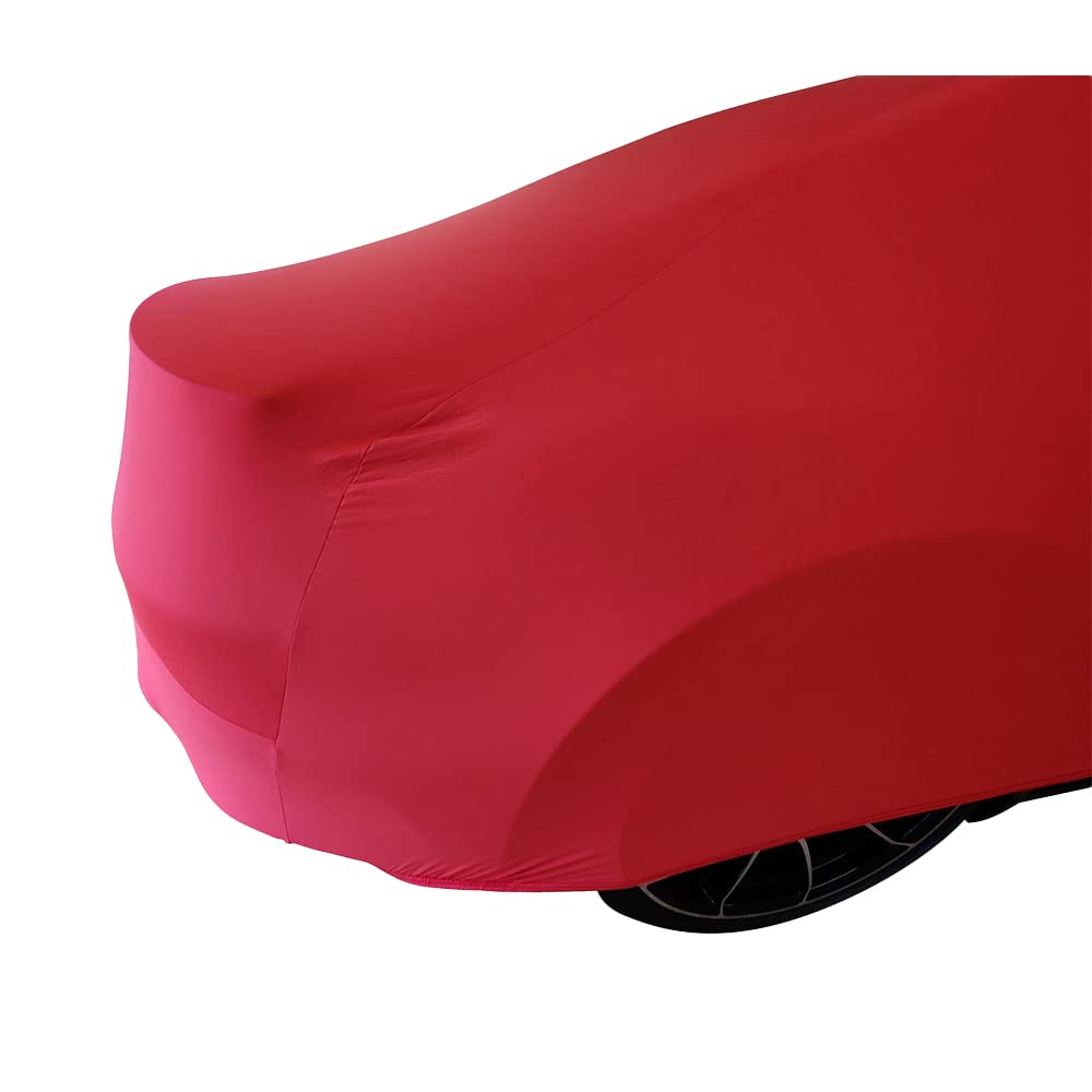 Premium Indoor Car Cover for Porsche 911 (992) Turbo S - Custom Tailored Fit with Mirror Pockets (Red) | Dust Protection for Garage Storage & Vehicle Preservation
