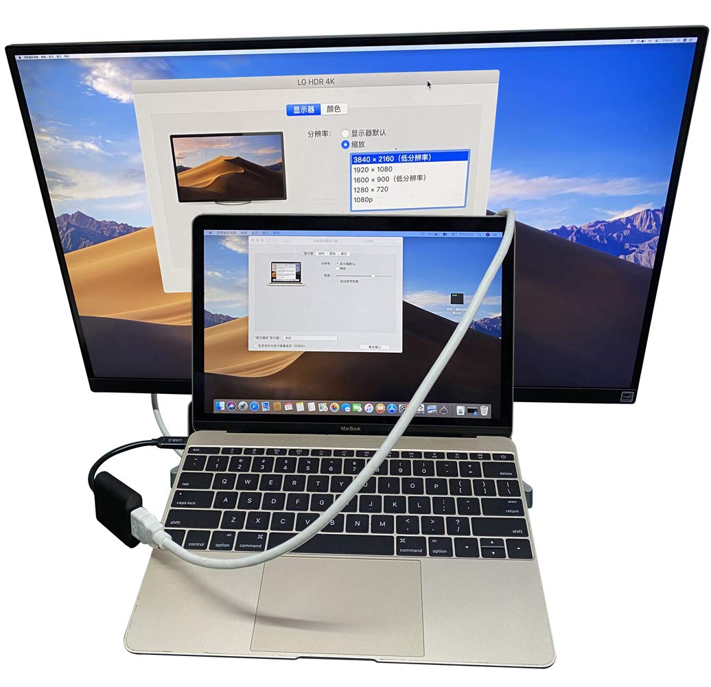 4K USB C to HDMI Adapter - Thunderbolt 3/4 Compatible for MacBook Pro/Air, iPad Pro, Dell XPS, Samsung Galaxy - Type C to HDMI Converter for Ultra HD Streaming, Gaming & Presentations