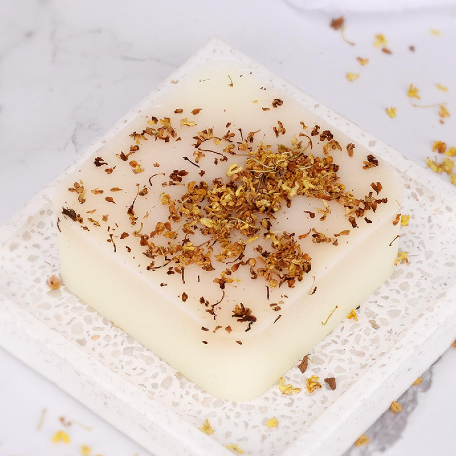 Osmanthus Handmade Soap with Essential Oil | Natural Fragrant Bar Soap for Face & Body | Perfect for Spa, Bath, and Gift Giving